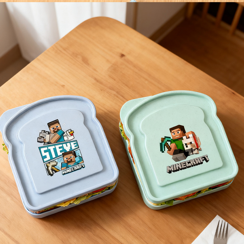 Gaming Console With Minecraft - Kotak Makan Siang Portabel Bentuk Roti