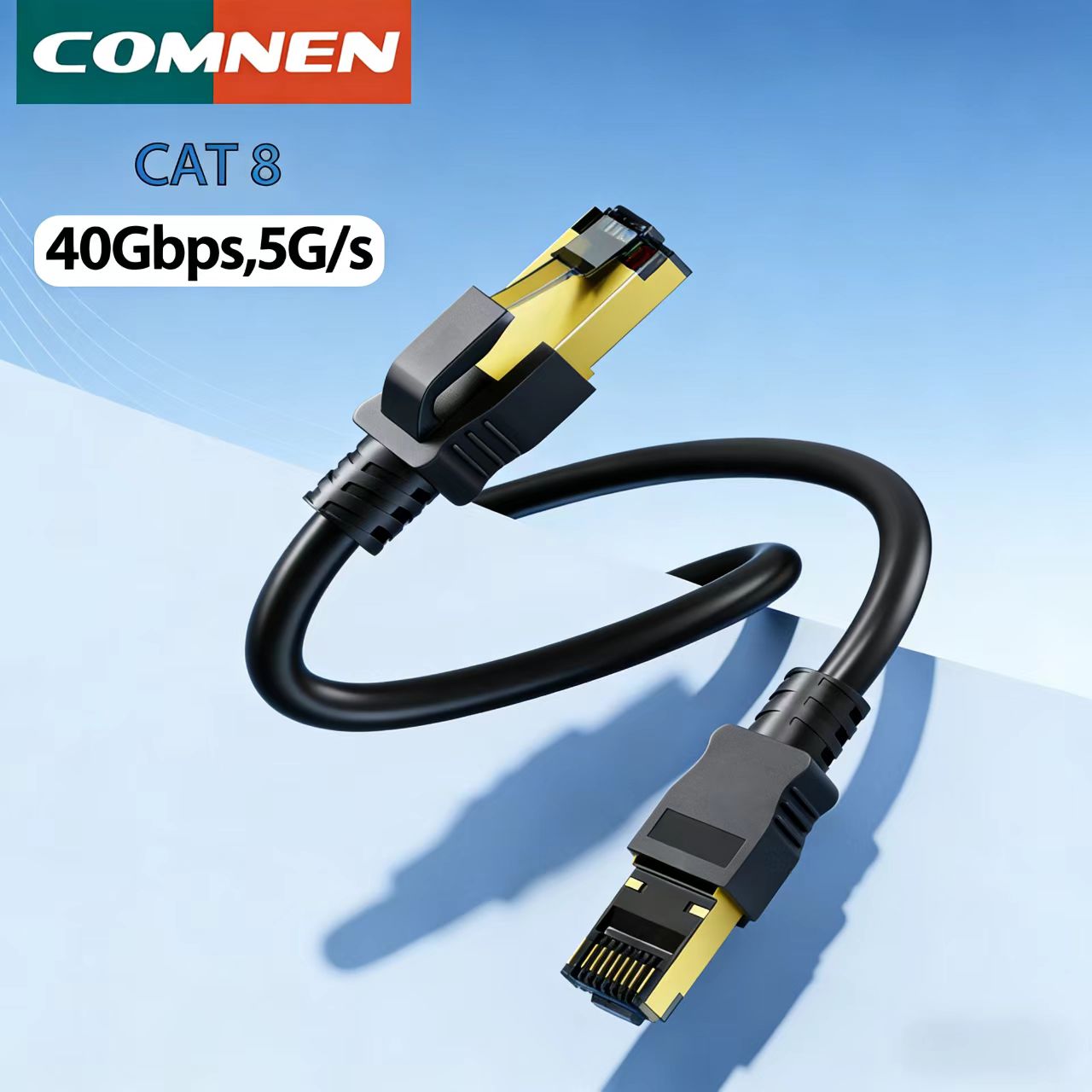 Lan Cable Gaming - Kabel Ethernet COMNEN 0.2-30M CAT8 40Gbps