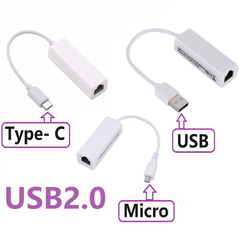 Lan Cable Gaming - Kartu Jaringan Adaptor Ethernet USB Tipe
