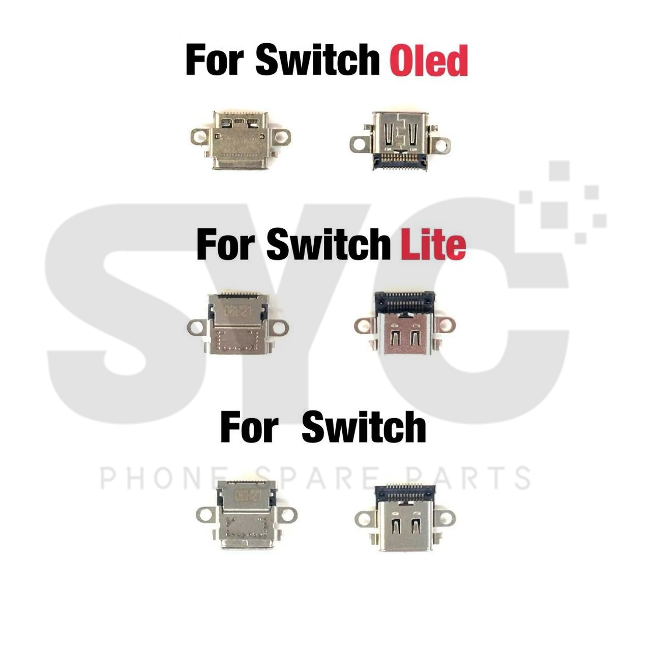 Gaming Console Nintendo Switch - Port Pengisian Daya USB Asli untuk