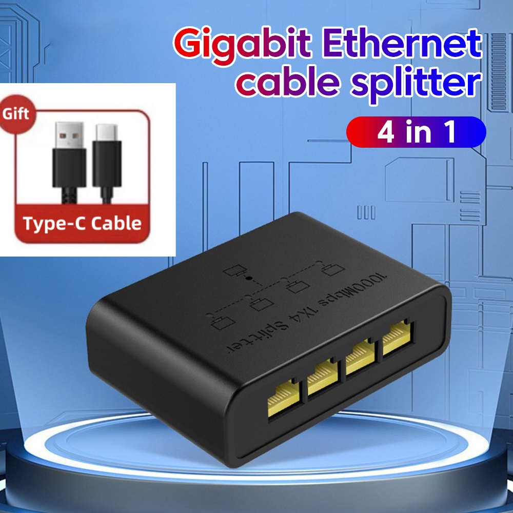 Lan Cable Gaming - 100/1000Mbps Gigabit Ethernet Kinerja Tinggi Smart