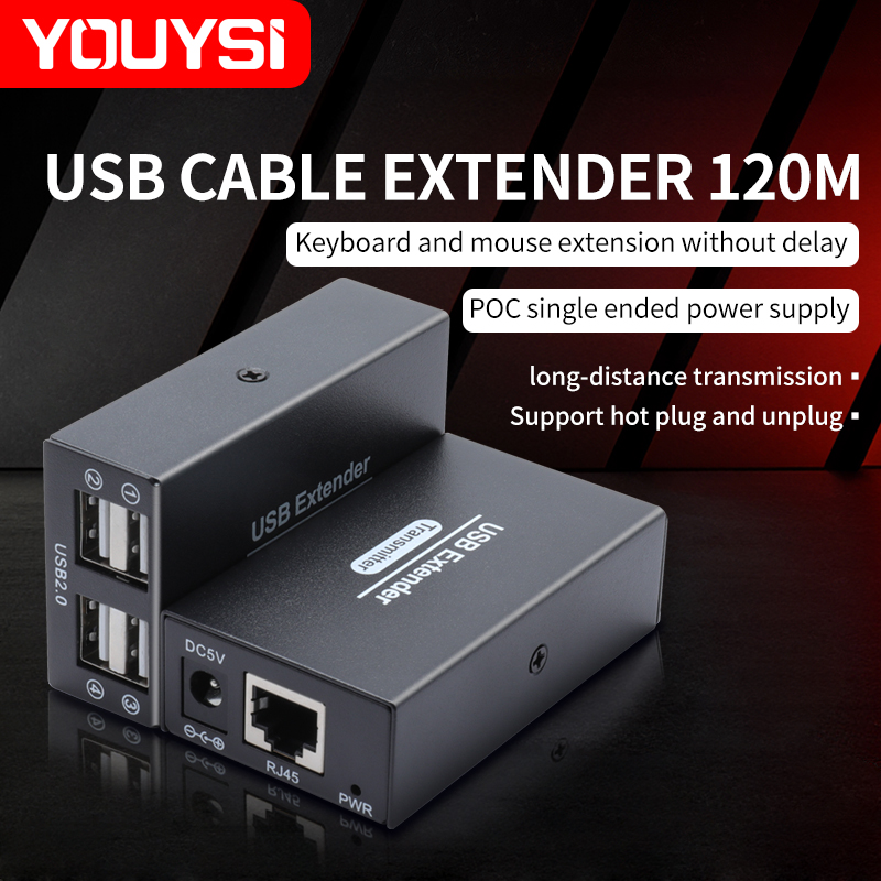 Extender USB2.0 120M Melalui K - Lan Cable Gaming ulasan dan harga