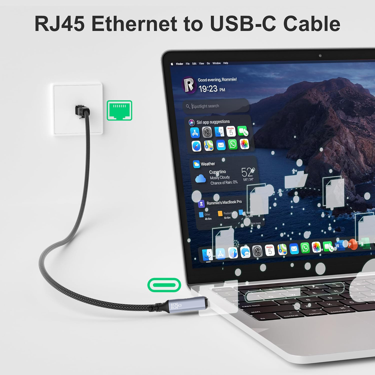 Kabel Jalinan Nilon Adaptor Et - Lan Cable Gaming ulasan dan harga