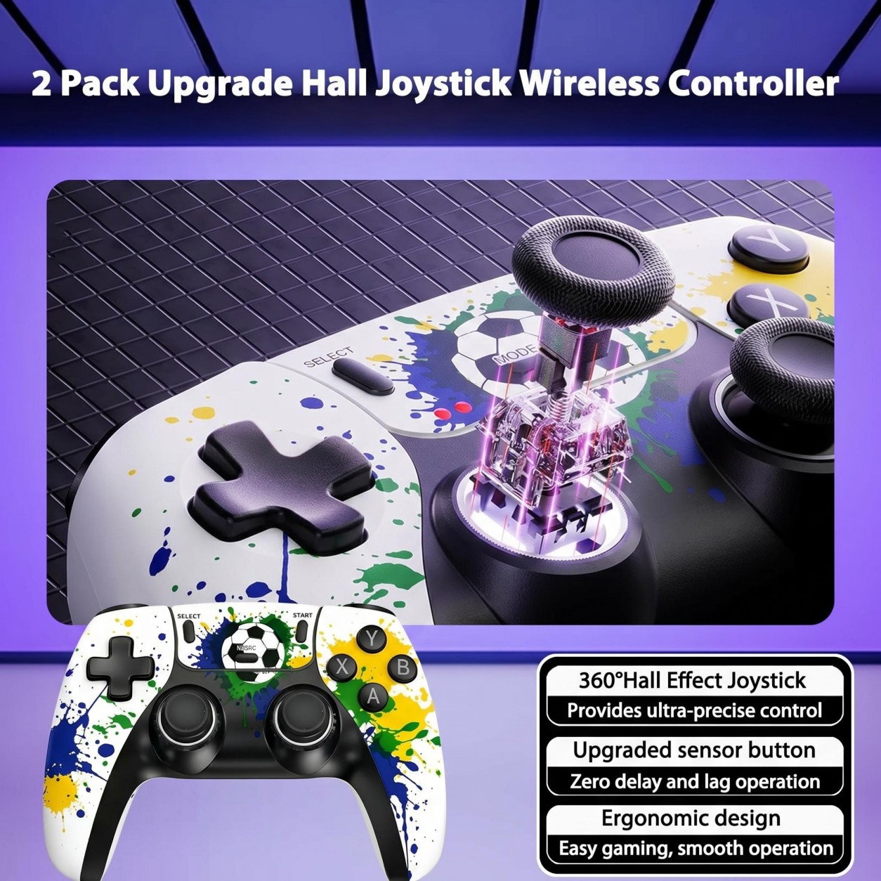 Pengontrol Game Nirkabel Pola  - Gaming Console For Kids ulasan dan harga