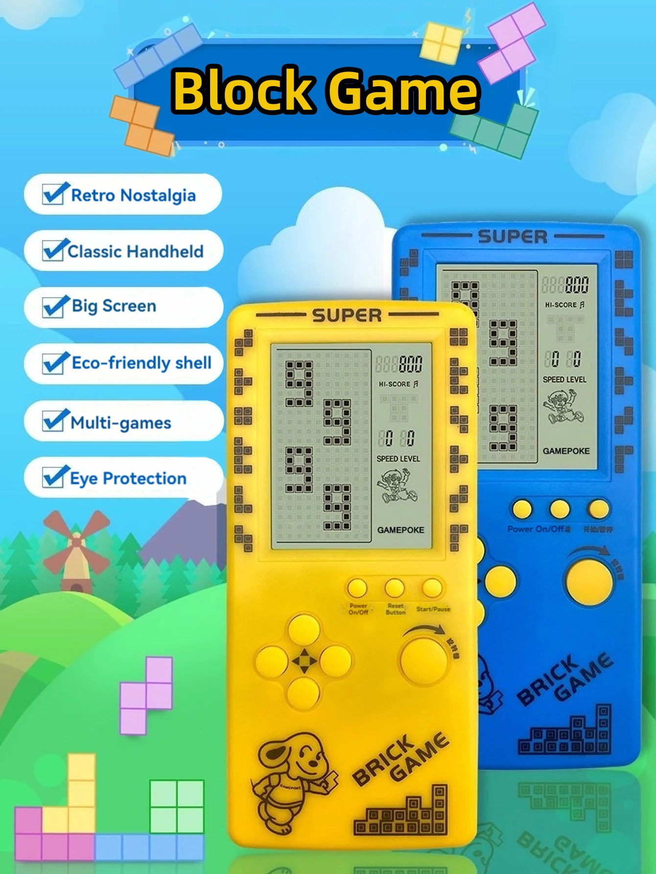 Pemain Game Genggam Retro Klas - Gaming Console For Kids ulasan dan harga
