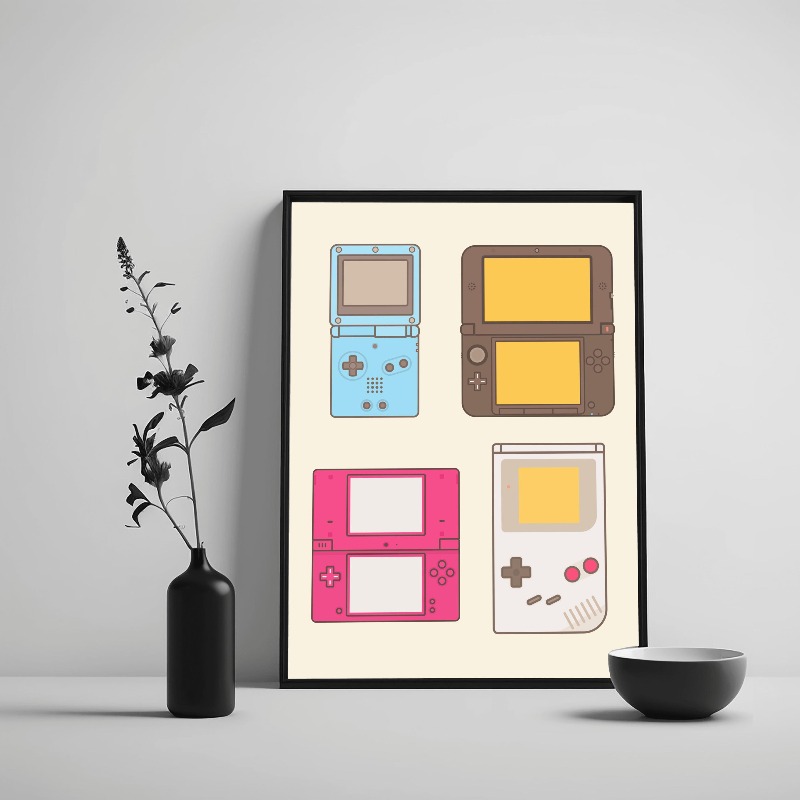 Poster Evolusi Video Game Geng - Evolution Gaming Console ulasan dan harga