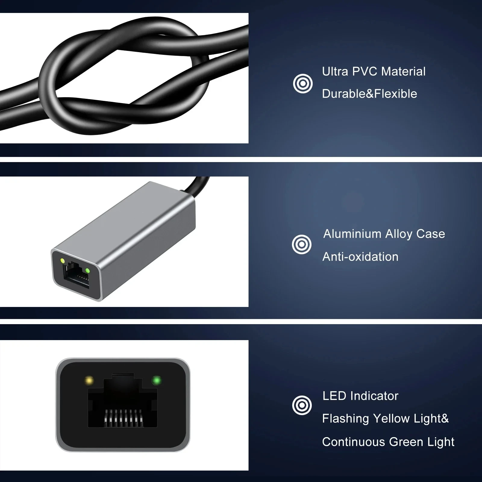 Kebidumei Kartu Jaringan 1000M - Lan Cable Gaming ulasan dan harga