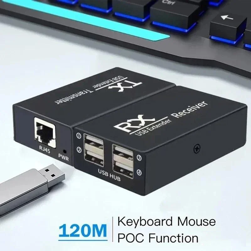 120M 4 Port USB Extender atas  - Lan Cable Gaming ulasan dan harga